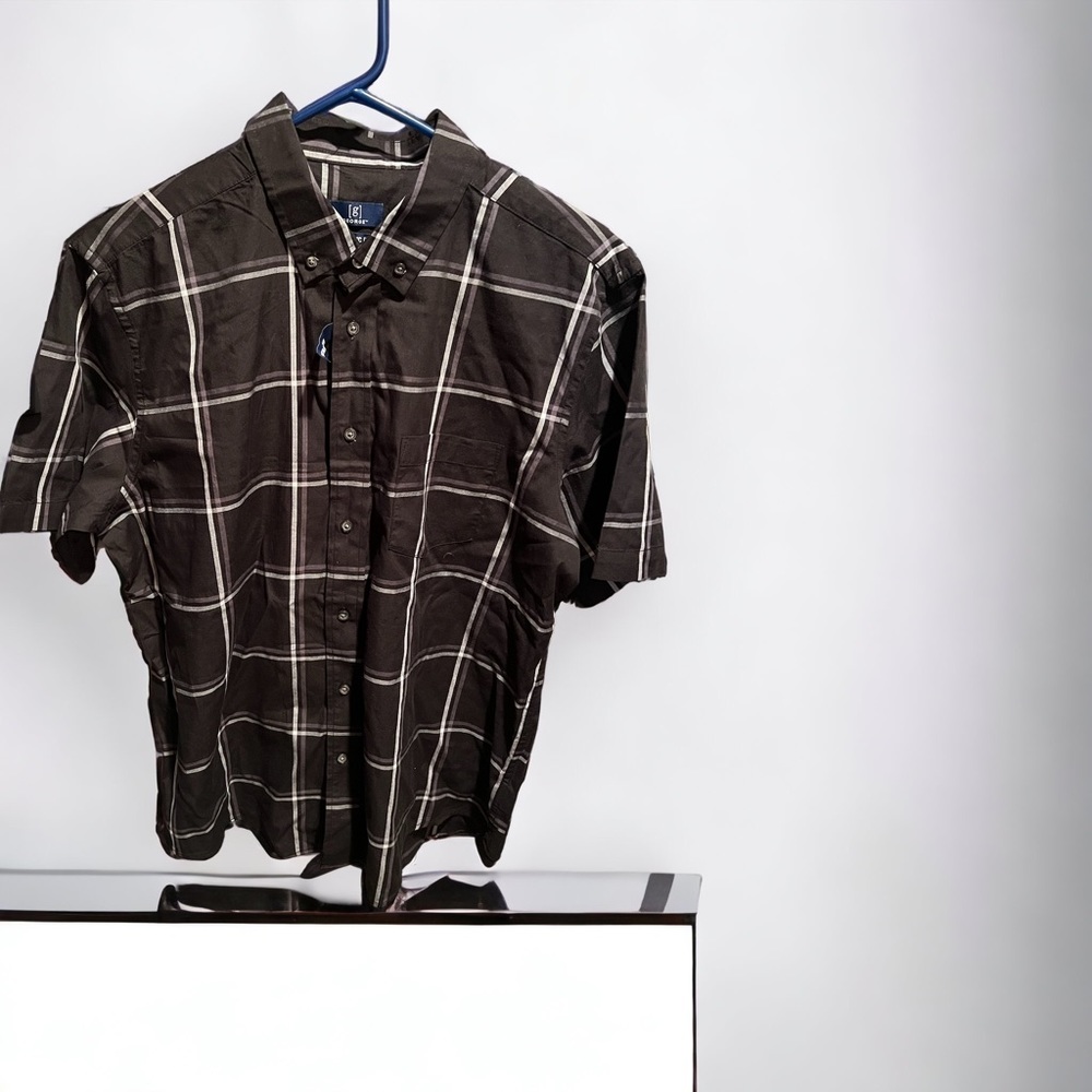 NWT black plaid shirt
